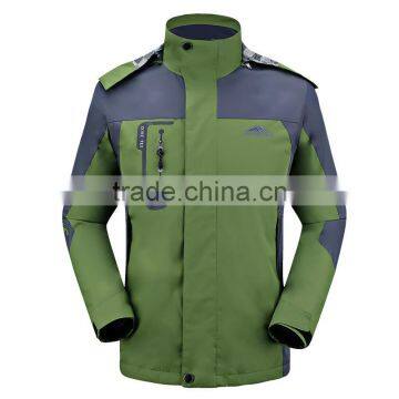 casual safety waterproof men softshell jacket with zip