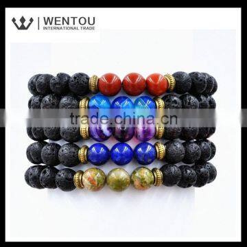 New Designs Hot Sale Lava Beads Bracelet photo-3