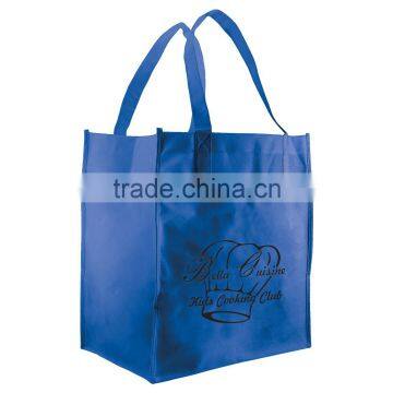 Econo Grocery Tote Bag - Features 18" Double-stitched Reinforced Handles, Black Plastic Bottom Insert and Comes With Your Logo. photo-5