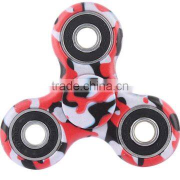 Camouflage Hand Spinner Triangle Finger Gyro Finger Toy Decompression Creative EDC Toys Colorful Spiral photo-5