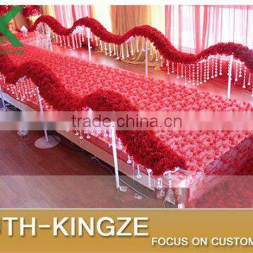 2016 Fashion Lace Fabric Art Lace 2Yard Exquisite 3D Flower 150cm Handmade Diy Wedding Dress Fabric Clothes Tablecloth Decorati photo-6