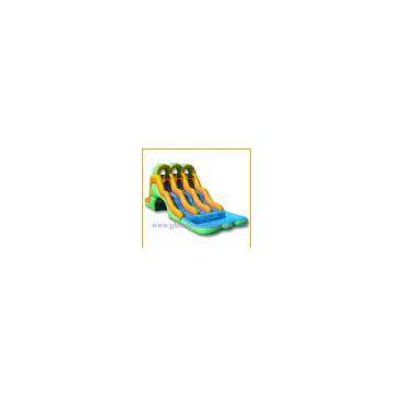 2011 Giant inflatable water slide/ Triple Lane Wavy Water Slide