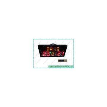 Red Green Yellow Portable Electronic Scoreboard , Sports Scoreboard 60 X 30cm
