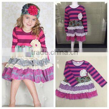 2017 New Arrival Girls dress mustard pie remake summer dresses