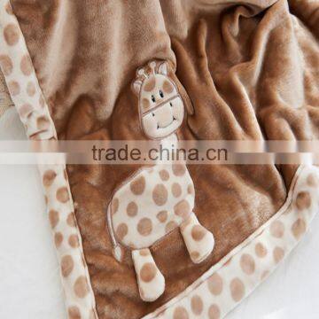 Supper lovely animal pattern small baby blanket