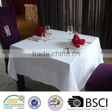 100%MJS Spun polyester tablecloth spun polyester restaurant table linens and 100% spun polyester napkins