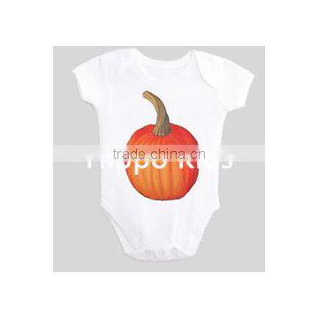 Wholesale pumpkin baby bodysuit baby girl clothes boutique unisex rompers