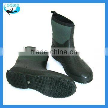 5mm green neoprene keep warm boots