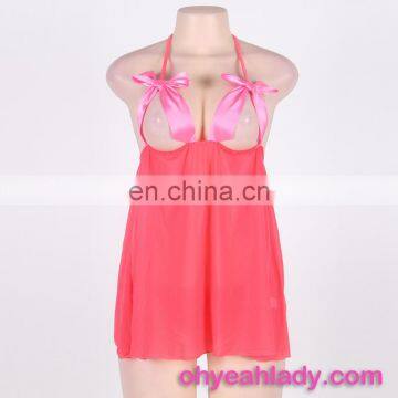 Women Langeries Nude Sexy Lingerie Babydoll Showing Nipples photo-4