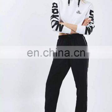 2016 Winter 100% Cotton Hoodies Blank Pullover Pure Color Short Printed Wholesale Plain White Hoodies For Lady photo-2