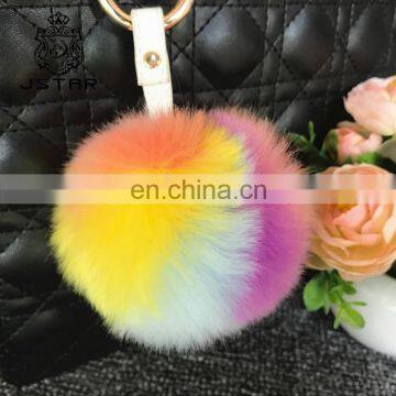 2017 Fake Rabbit Poms Ball Fur Keychain Tassels Designing Pompoms Luxury Decoration Gift Pom