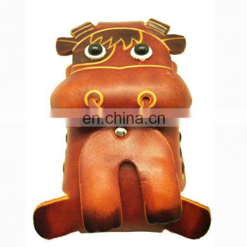 promotional Cute Animal Shaped coin purse wholesale women genuine leather coin purse/Change Purse/coin case MCP-0118