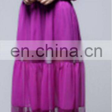 2016 Summer dess composited silk women long dress women Abaya in promotion