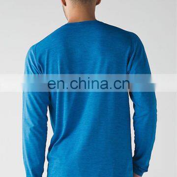 China Wholesale Men's 100% Polyester Collar Quick Dry Long Sleeve Sports Shirt photo-2