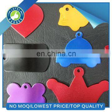 Custom aluminum anodized pet dog tags