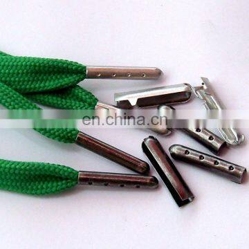 Customized Engraved Logo Shoelace Tips Gold/silver/gun Metal/red Bullet Crimp String Aglet photo-5