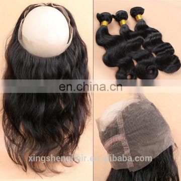 360 lace frontal with bundles large stock fast delivery 360 lace frontal closure