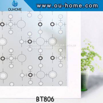 OUHOME Self Adhesive Glass Window Film PVC with glue Decorative Material