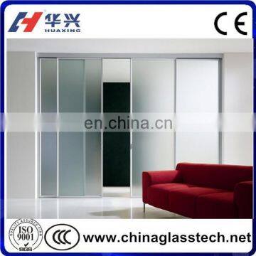 CE&CCC 3-19mm clear flat glass frameless sliding glass door system