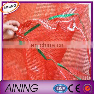 5 Sizes Plastic Mesh Net Bag Red For Vegetable Fruit Nuts Toys Storage Bags photo-6