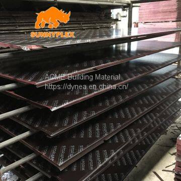 outdoor use concrete formwork film faced shuttering plywood