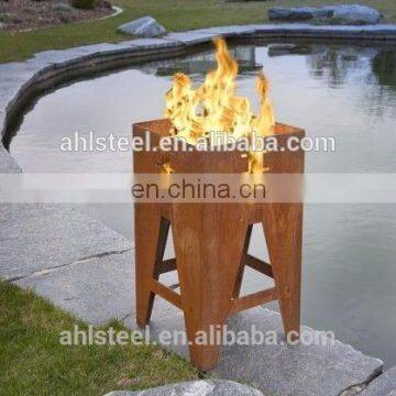 Modern Firepit Outdoor Heater Corten Fire with legs