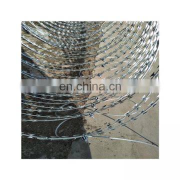 Razor blade barbed wire weight per meter/ razor barbed tape