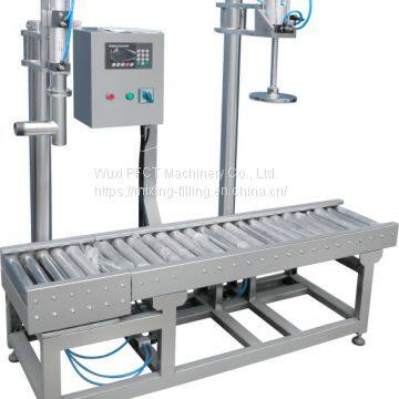 Paint drum barrel filling capping machine