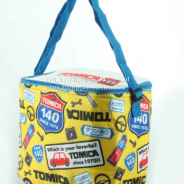 Portable Reusable Handle Outdoor Lunch Bags, Digital Printing Cartoon Insulated Foods and Drinks Picnic Bags photo-2