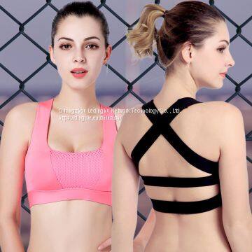 Runaway Loli no Steel Ring Cross Beauty Back Sports Bra Quick Dry Shockproof Fitness Yoga Running Sports Underwear photo-2