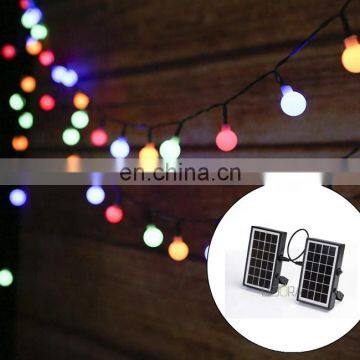 RGB Solar Powered LED String Light 6W With 3V Solar Panel 10pcs Sockects for Home Garden Use photo-6
