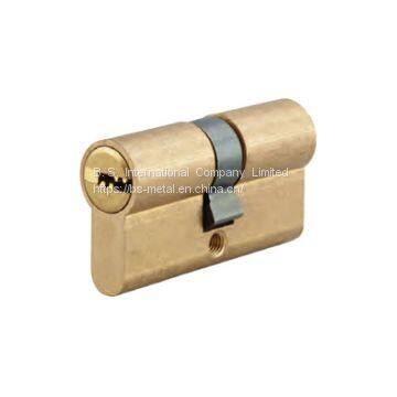 Euro Profile Solid Brass Cylinder with Steel Computer Key for Mortise Lock