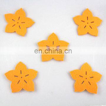 Custom Felt Cup Coaster Set With Holder photo-3