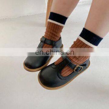 2020 New Girl Temperament Retro Princess Small Leather Shoes Children's Single Shoes Soft Sole Grandma Shoes photo-6