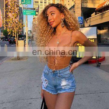 Summer New Hot-selling Lace Flower Stitching Sexy One-piece Suit Fashion Women Women Bodysuit Sexy Lingerie photo-3