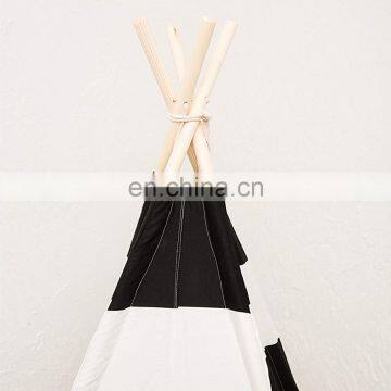 Kids Play Tent Canvas Play Teepee Tent for Kids 100% Cotton Outdoor & Indoor Children Tent photo-3