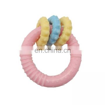 Ring shape dog play toy puppy chew toy for small dogs cute shape and color