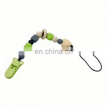 Food Grade Silicone Teething Beads Pacifier Clip photo-4