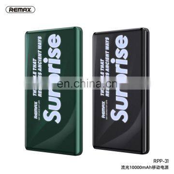 Remax 2020 Newest Mobile Phone Chargers PD 18W Slim Portable Charger Mini Fast Charging 10000 Mah Power Bank