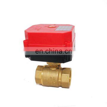 CWX-60P Series Large Output Torque in Mini Electric Water Valve 220v Motorized Valve Brass Ball Valve photo-2