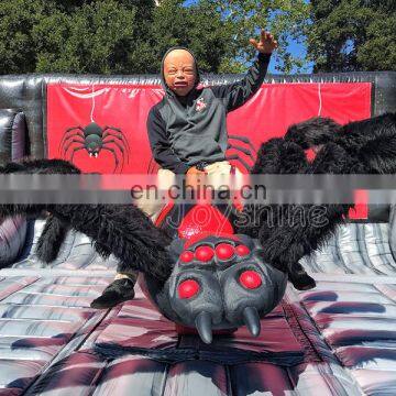 Halloween Black Widow Spider Themed Inflatable Bull Riding Rodeo Mechanical Bull Ride photo-5