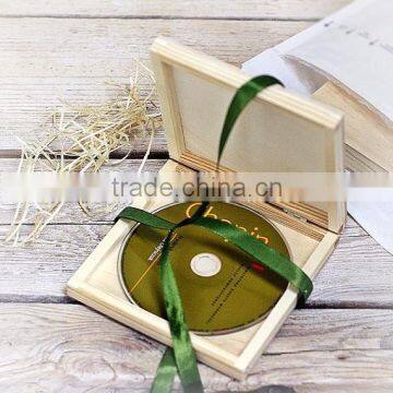 Custom Logo Unfinished Wooden CD Box,wood Dvd Boxes Accept OEM photo-2