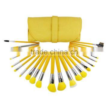 Wholesales Better 23Pcs Makeup Brushes 23Pcs Makeup Brushes Yellow Colors 23Pcs Makeup Brushes