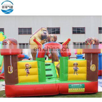 Kids inflatable bouncer commercial inflatable jumping bouncy castle colorful