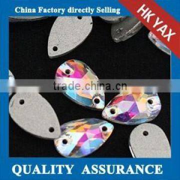 0516L China Crystal AB teardrop sew on rhinestones,hotsales sew on teardrop rhinestones,sew on rhinestones teardrop for dresses