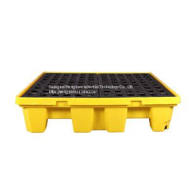 HDPE Spill Pallet Recycled Poly Drum Spill Containment Plastic Pallet for Chemical photo-4