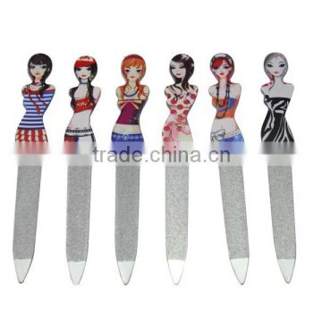 Lady shape nail file series /sand paper nail file/coforful nail file wholesale