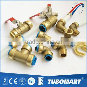 Metal fitting straight / elbow / tee valve brass Push-in Fitting with reasonable price                        
                                                Quality Choice