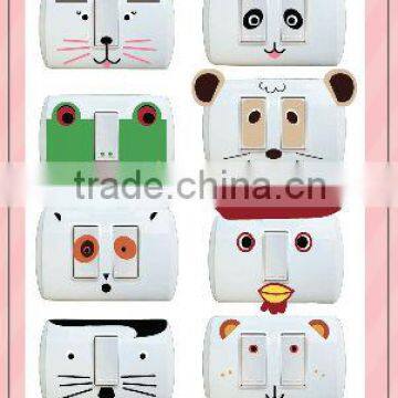 cute wall sticker for power plug