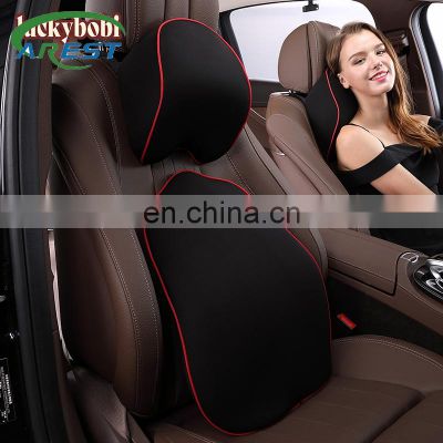 Car Neck Pillow Support 1 Set Headrest Cushion Pillow Space Memory Cotton Car Office Vehicular Car Pillow Auto Car Accessories